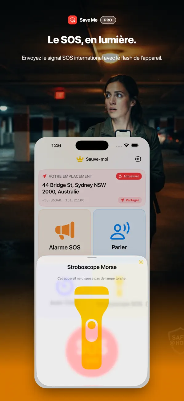 Screenshot #2 pour Save Me : Alarme SOS d'urgence