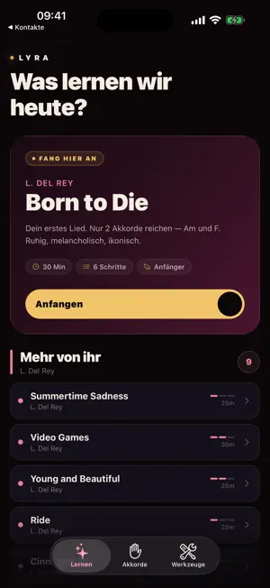 Lyra - Die Gitarren-App screenshot 1