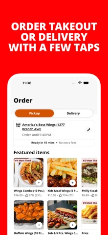 America's Best Wings App Screenshot 1 of 3