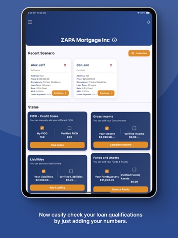 aria.mortgage iPad screenshot