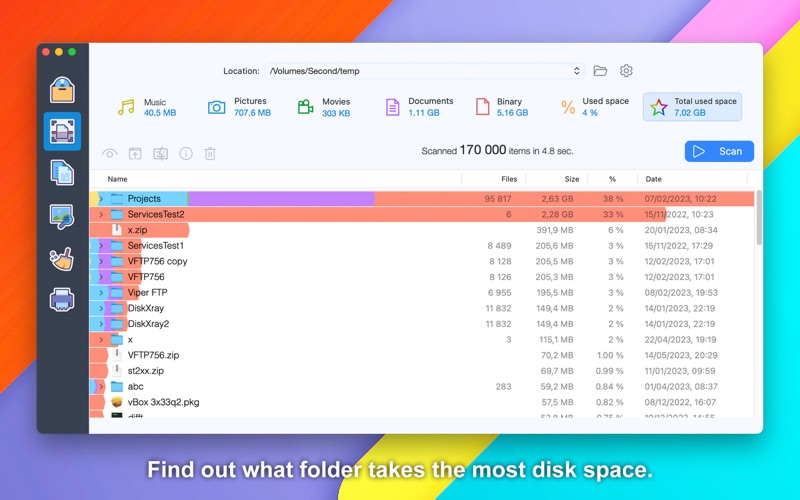 Screenshot #2 pour Disk Xray