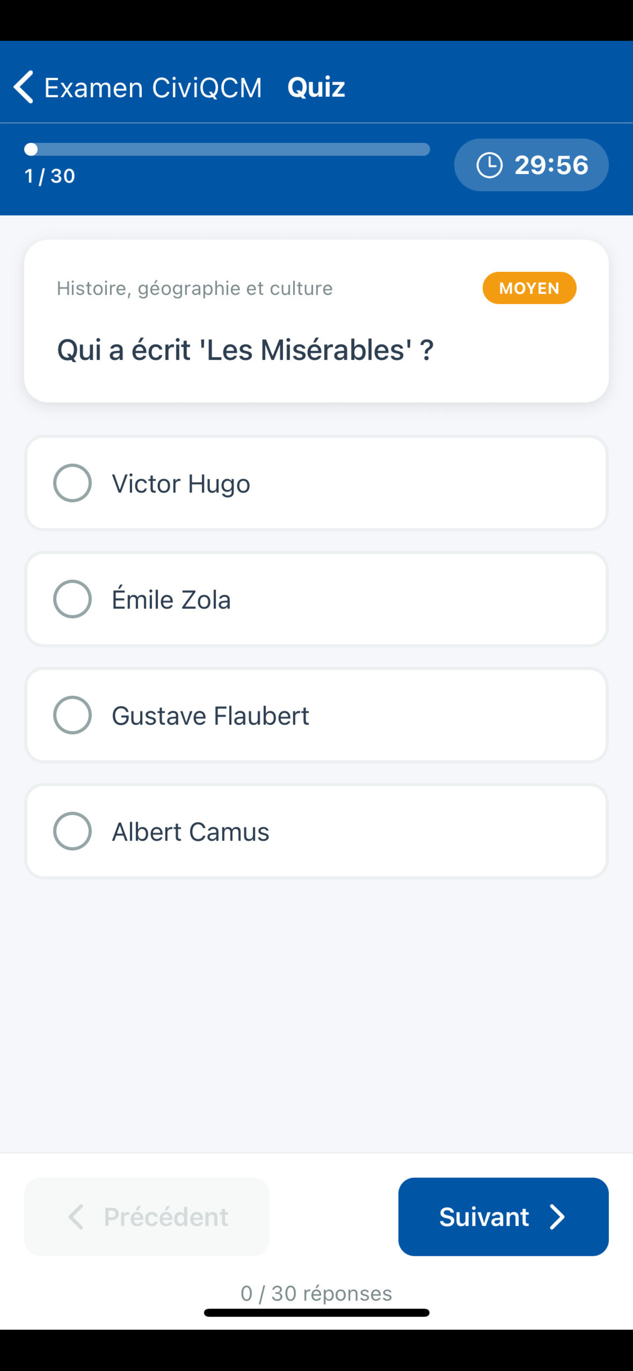Examen CiviQCM