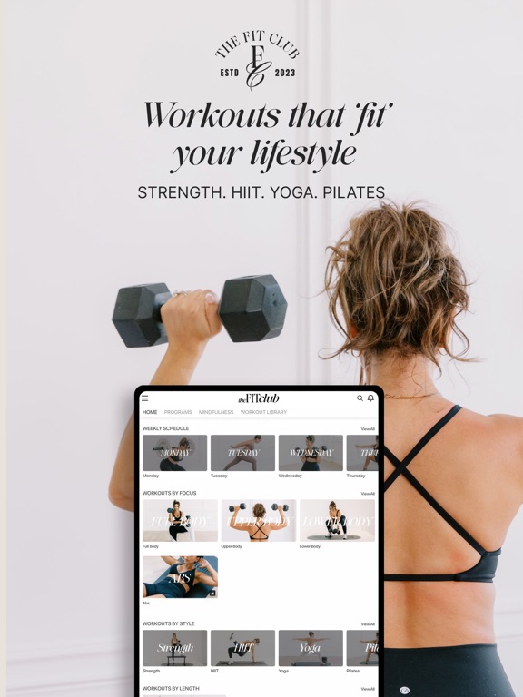 The FITclub by Yami Mufdi iPad screenshot 3 - Health & Fitness app