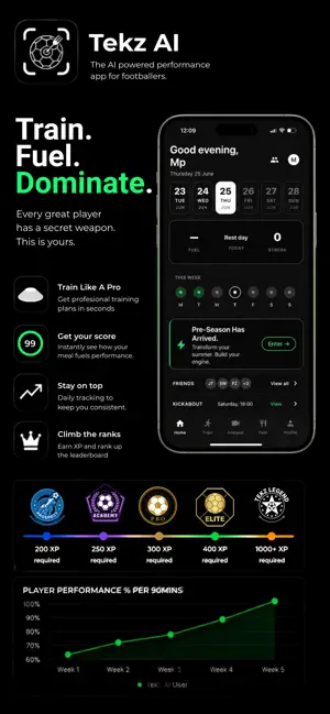 Tekz AI - Football Performance screenshot 1