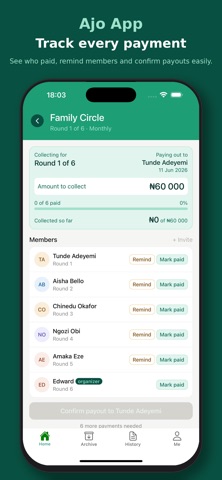 Ajo - Group Savings iPhone screenshot