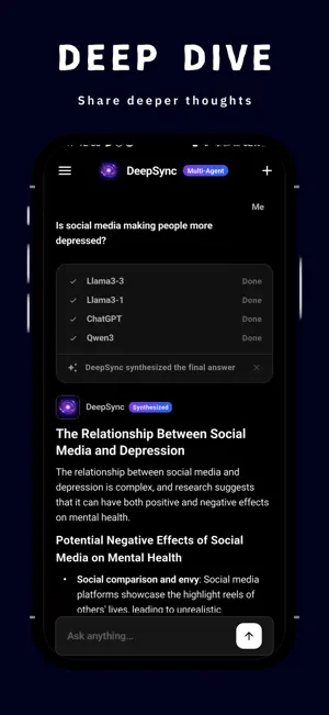 DeepSync : Multi AI Assistant screenshot 4