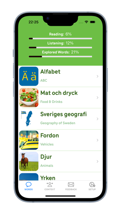 Wordful Swedish Screenshot