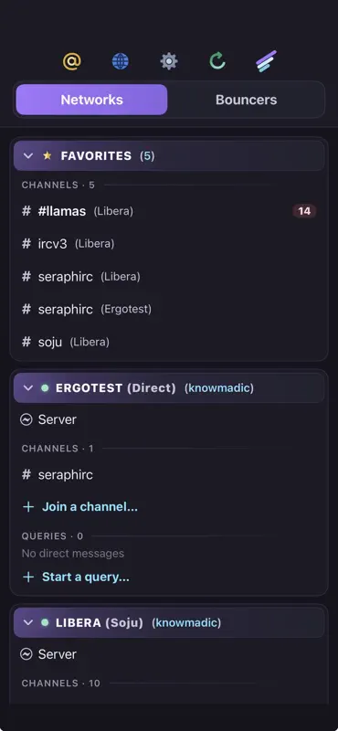 SeraphIRC screenshot 1 of 10