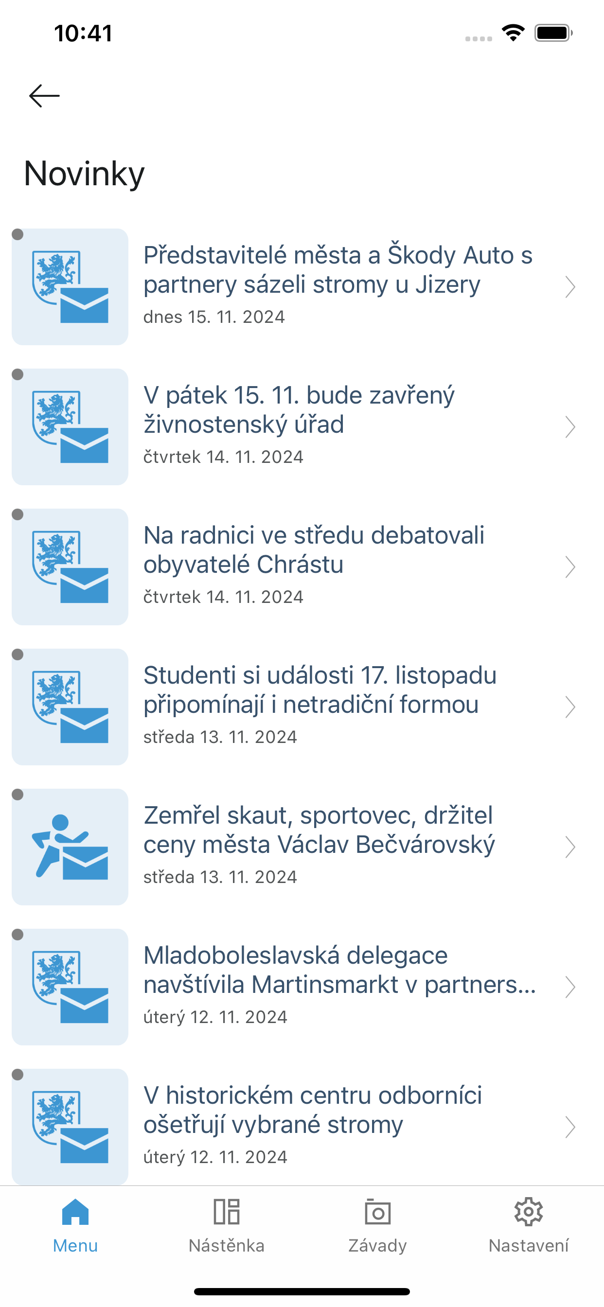 Mladá Boleslav v mobilu