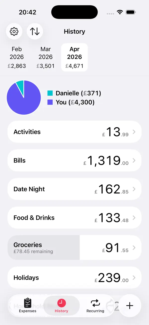 Screenshot #3 pour Our Expenses: Household Budget