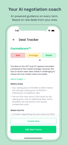 Carma | Share Car Deals iPhone screenshot