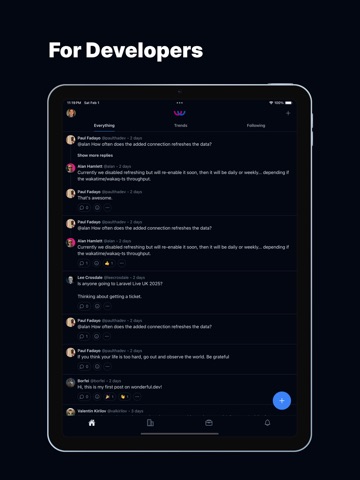 wonderful.dev iPad screenshot