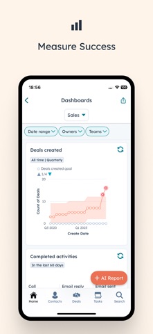 HubSpot iPhone screenshot