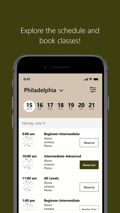 Leveaux Pilates iPhone screenshot 4 - Health & Fitness app