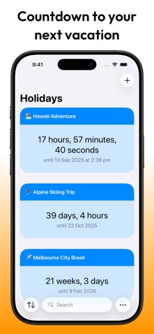 Vacation Countdown: VacaySoon Screenshot 1 of 6
