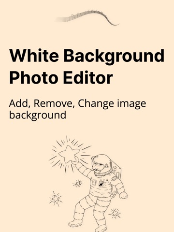 Add White Background to Photo iPad screenshot