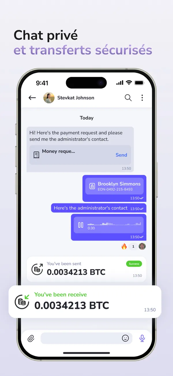 Screenshot #3 pour Fintap: BTC, ETH Crypto Wallet