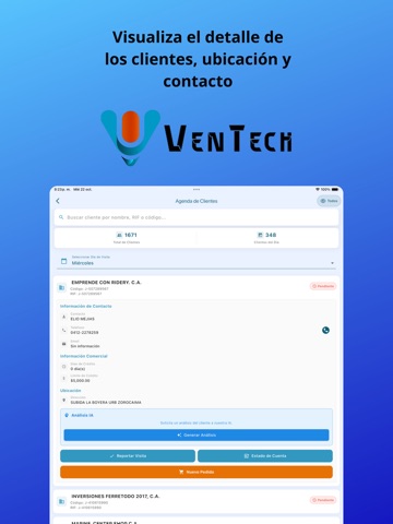 VenTech iPad screenshot