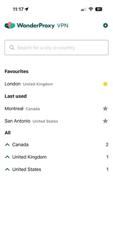 WonderSwitcher iPhone screenshot
