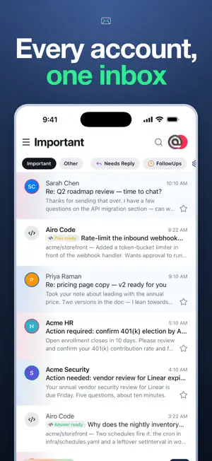 Airo Mail screenshot 1