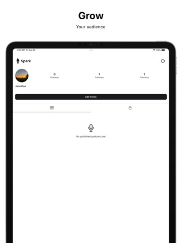 Spark - AI Music & Podcasts iPad screenshot