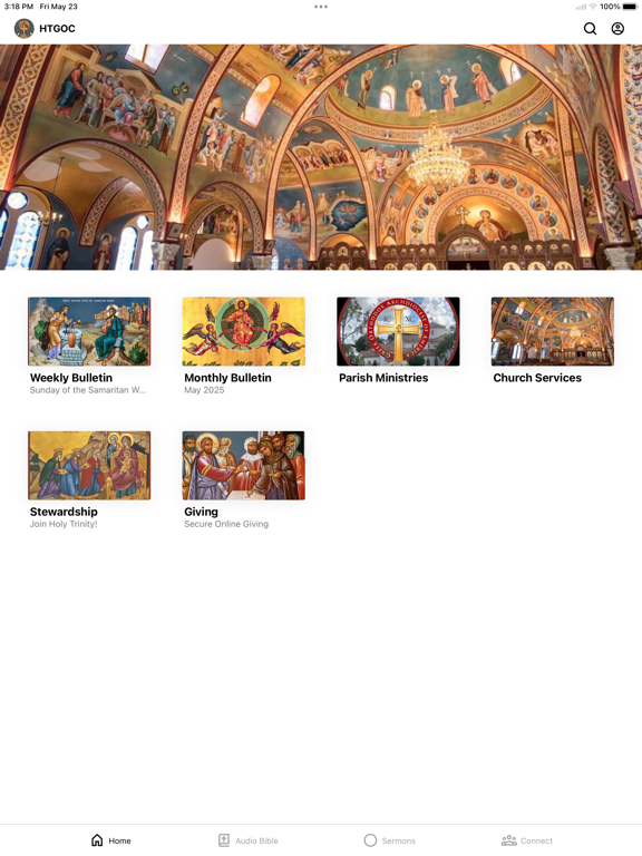 Holy Trinity Orlando iPad screenshot 1 - Education app