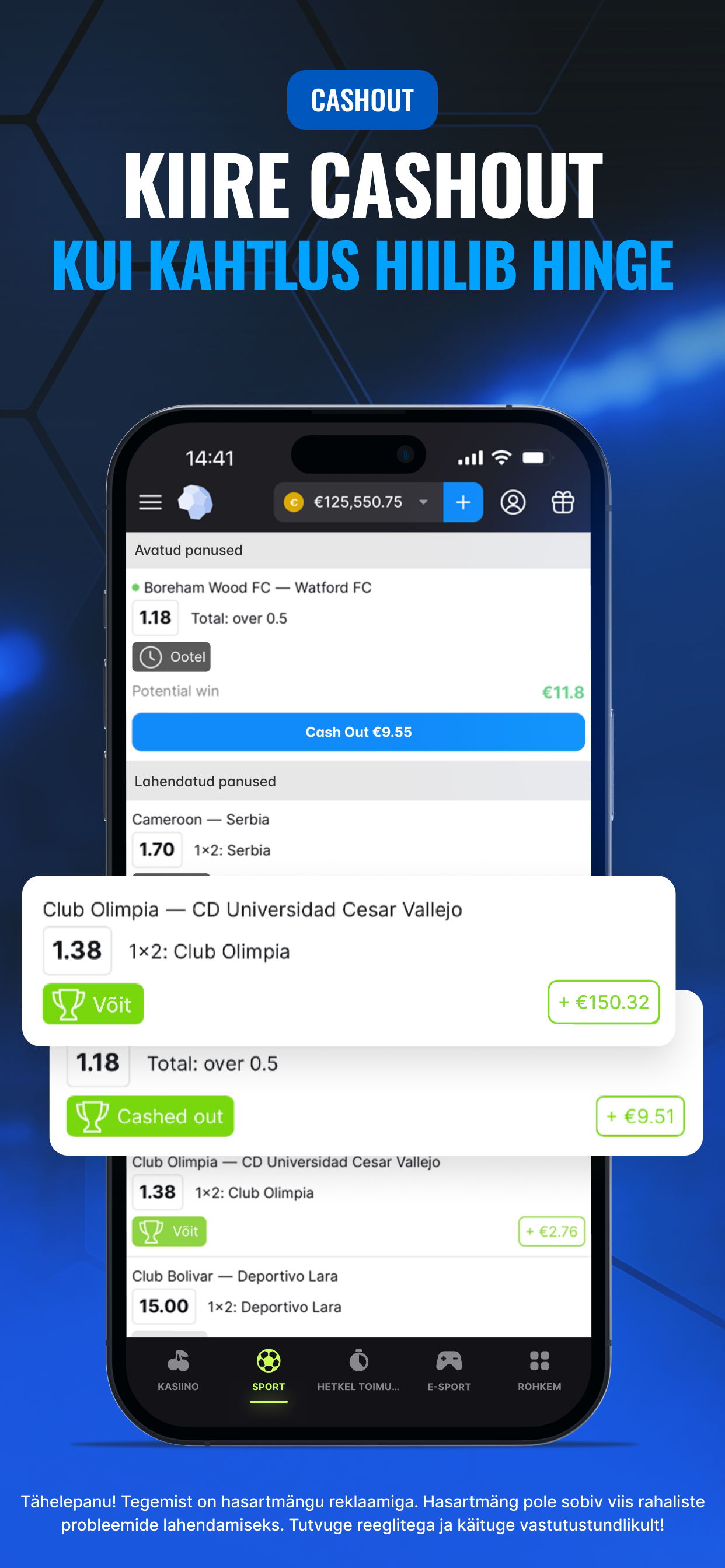 Betmaster Sport Eesti screenshot 3