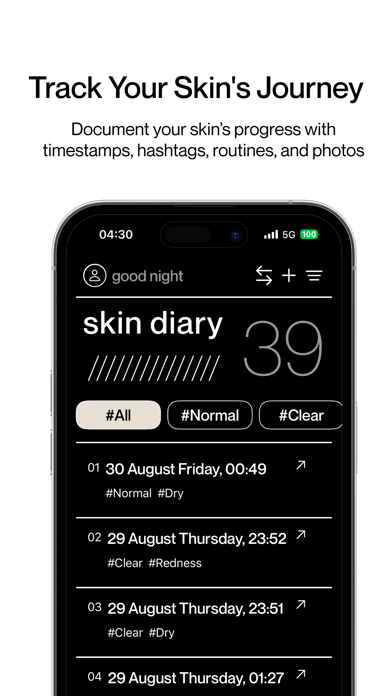 Skin Diary: Track & Glow screenshot 1