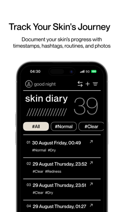 Skin Diary: Track & Glow screenshot 1