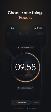 DeepMinutes: Pomodoro Focus screenshot 1