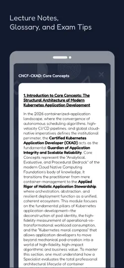 CNCF Kubernetes Prep: With AI iPhone Screenshot 5