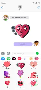 Love and Heart Stickers-Emojis screenshot #4 for iPhone