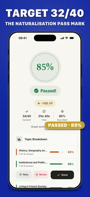 French Citizenship Exam 2026 screenshot 3