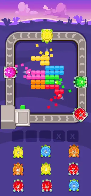 Pixel Blast: animal block flow screenshot 2