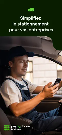 Capture d'écran de PayByPhone - Parking sur iPhone 6