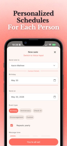 SincereNotes - Keep in Touch Screenshot 5 of 10