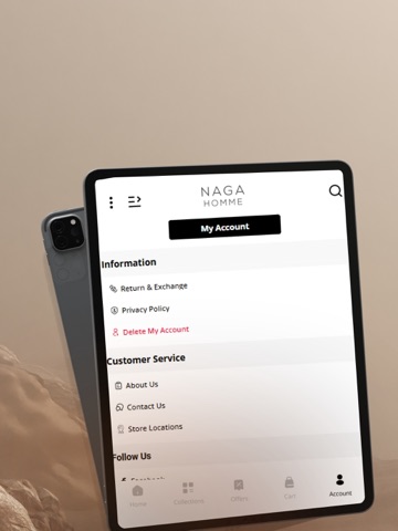 Naga Homme iPad screenshot