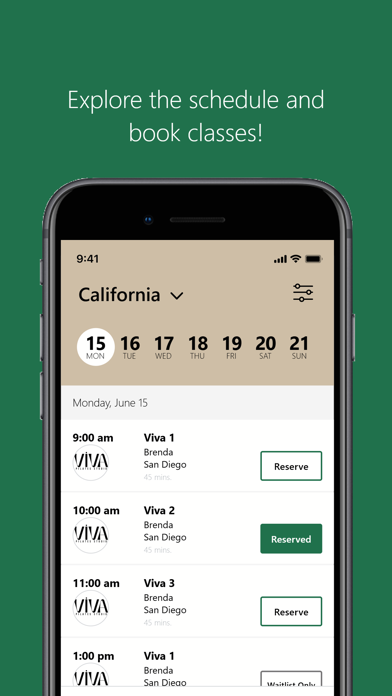 Viva Pilates Studio iPhone screenshot 3 - Health & Fitness app