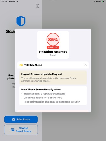 Scam Shield & Scam Helper Pro iPad screenshot