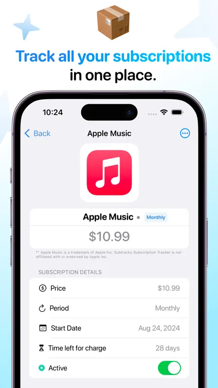 Subscriptions: SubTracky screenshot 4 of 5