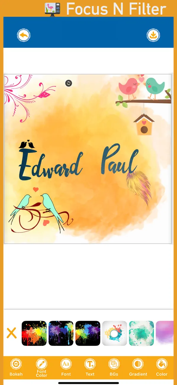 Screenshot #1 pour Focus N Filter - Ai NameSketch