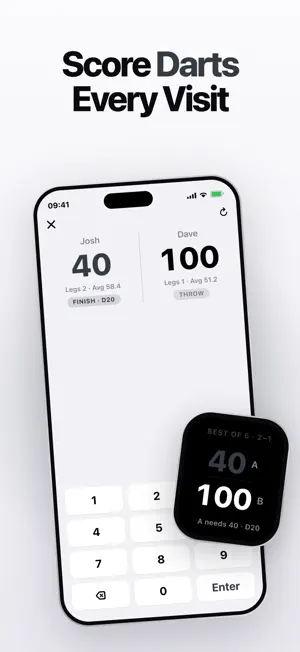 Darts Match Scoreboard screenshot 1