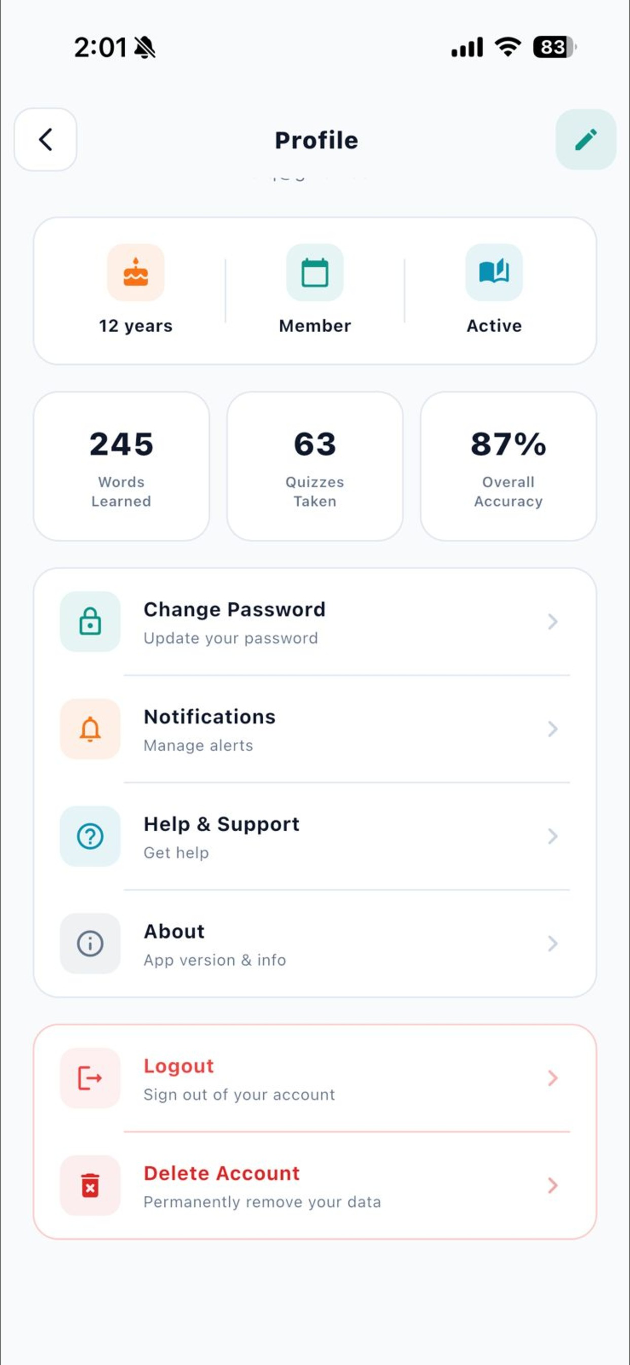 Vocab9Plus screenshot 8