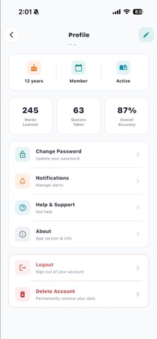 Vocab9Plus screenshot