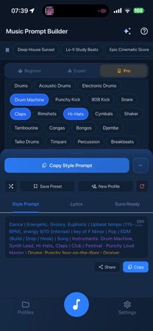 Music Prompt Builder Screenshot 2 of 4