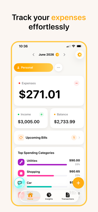 Expense Tracker - Luca Screenshot 1 of 7
