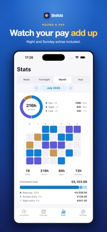 ShiftAl: Shift Work Calendar Screenshot 3 of 6