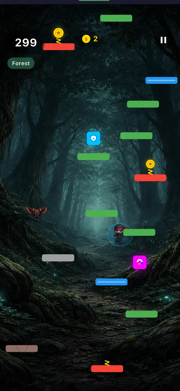 Screenshot #3 pour Cosmic Ninja Bounce