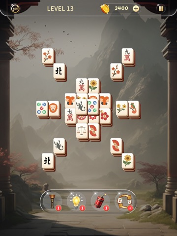 Zen Mahjong Tile Brain Puzzle iPad screenshot