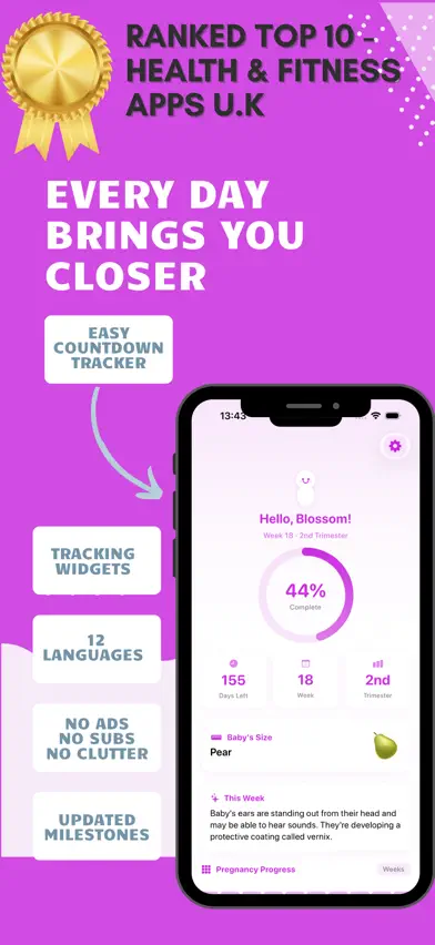 Blossom Pregnancy Tracker screenshot 1